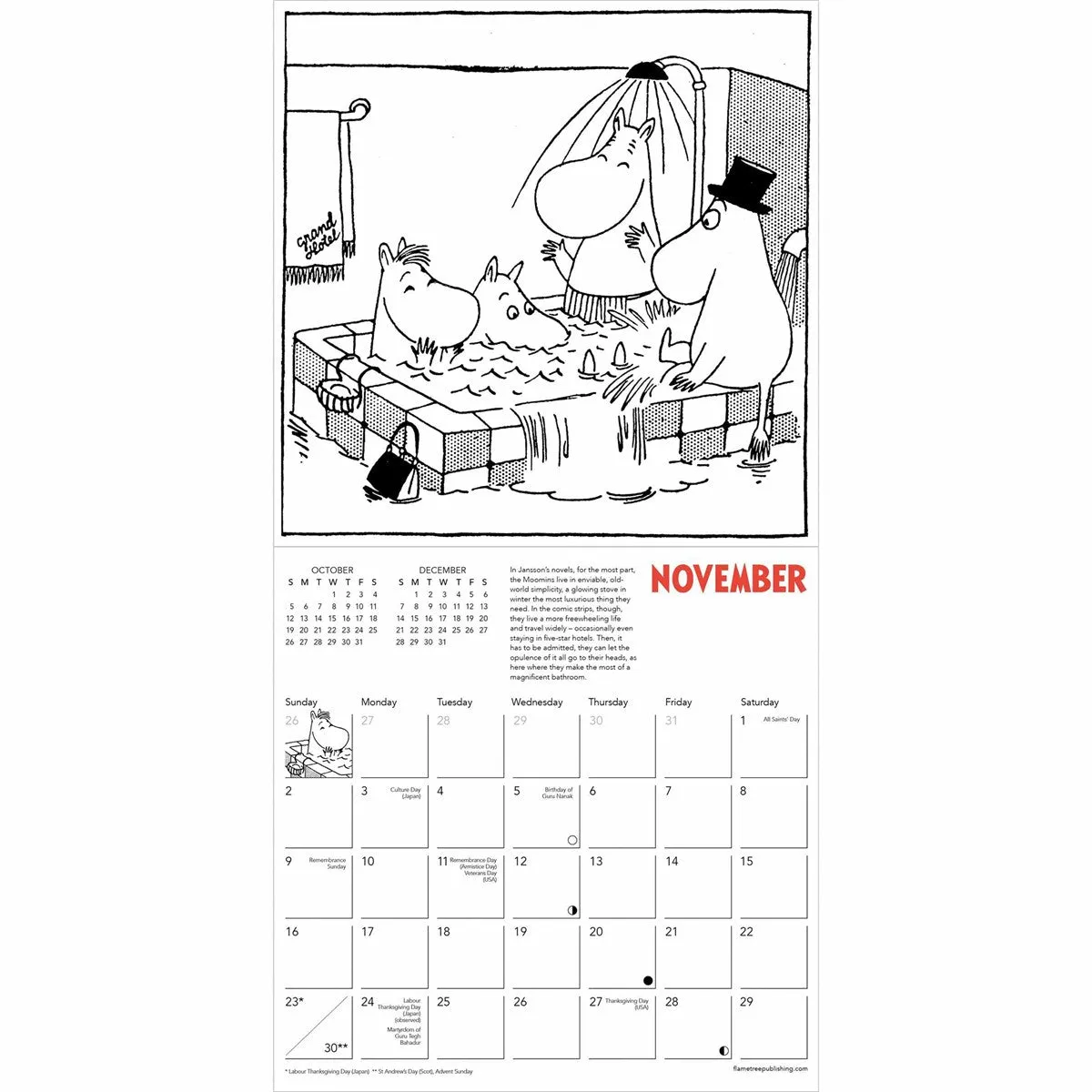 Moomin Comic Strip Mini Wall Calendar 2025