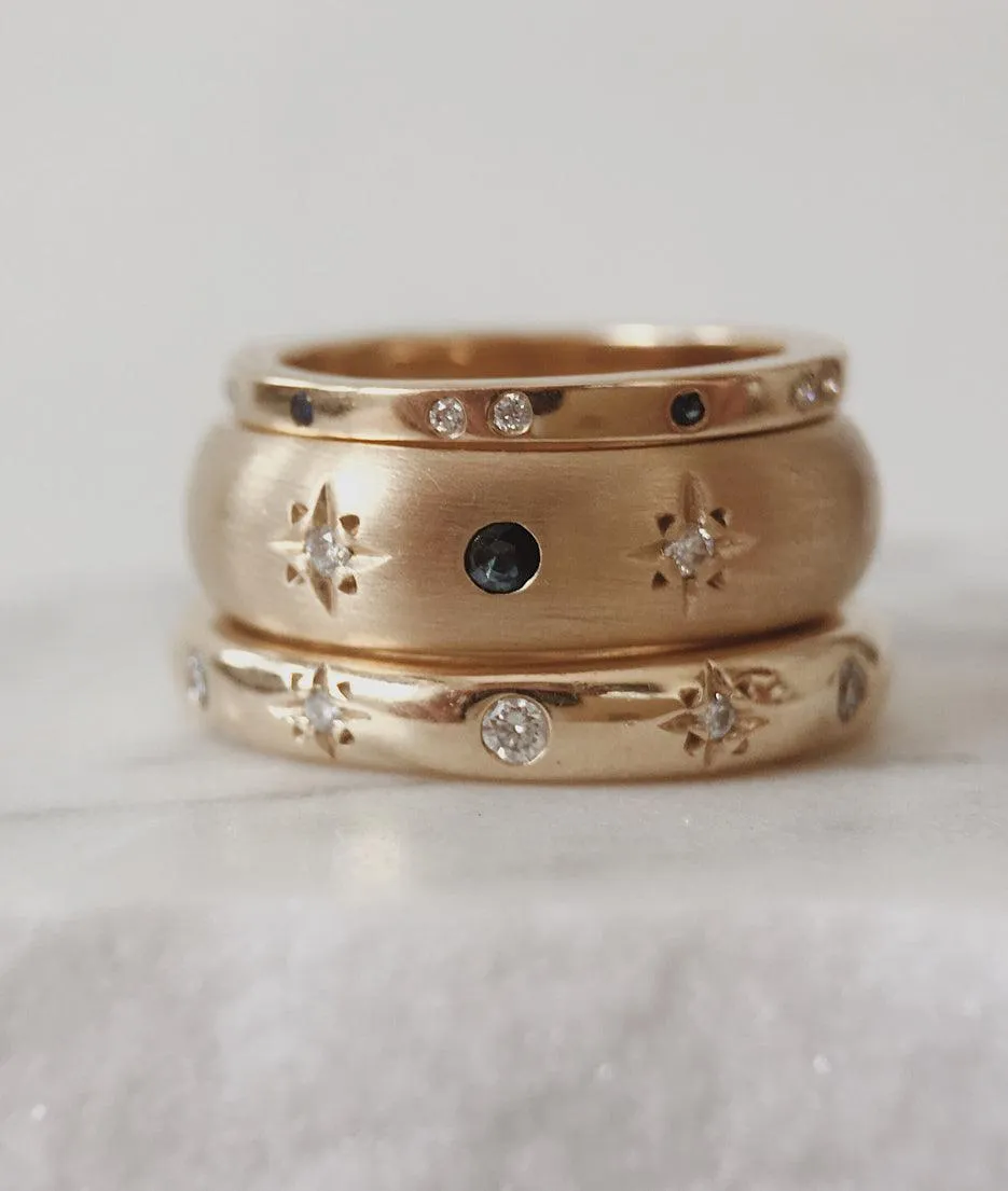 Moon & Stars ring