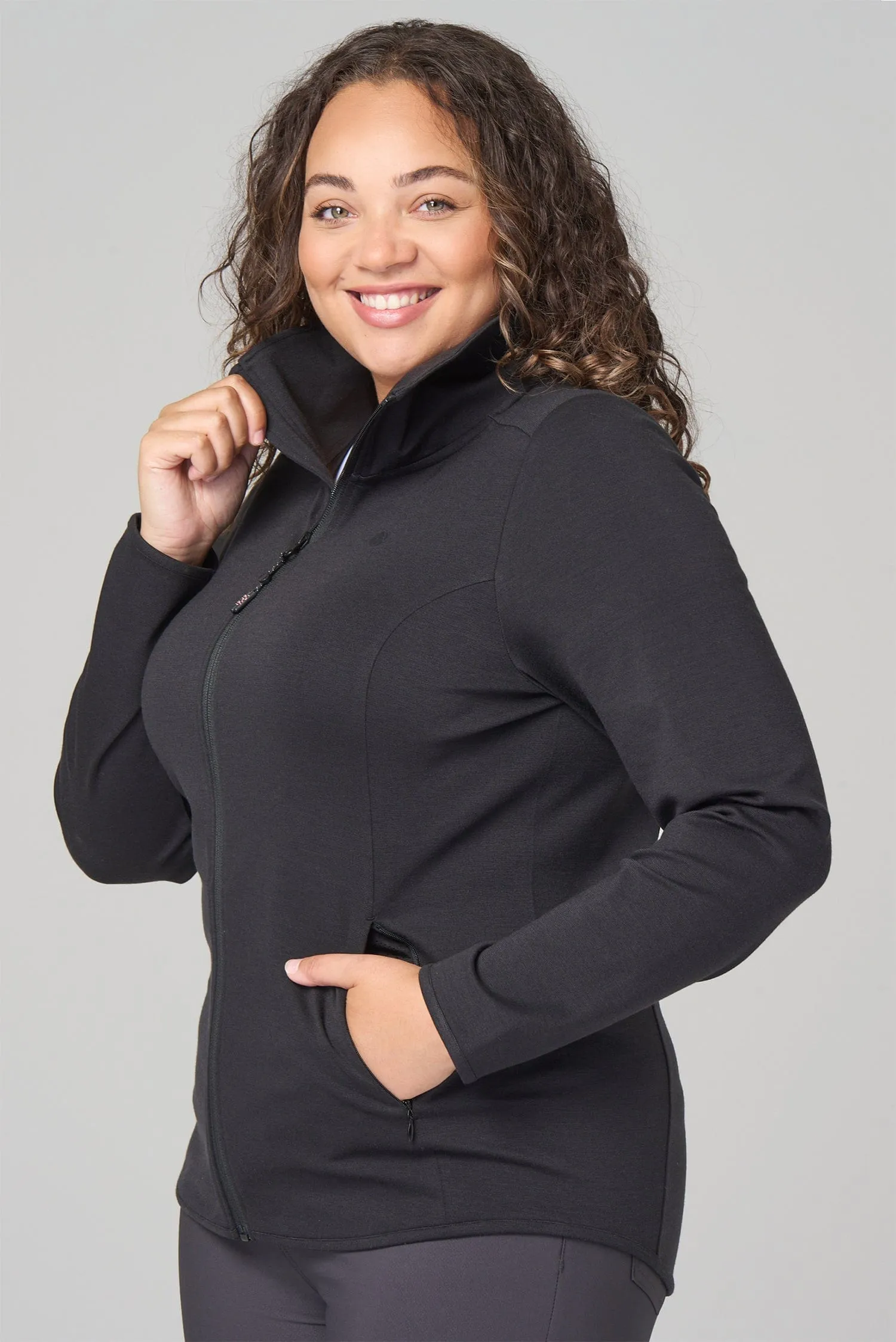 Performance Full Zip Mid Layer - Black