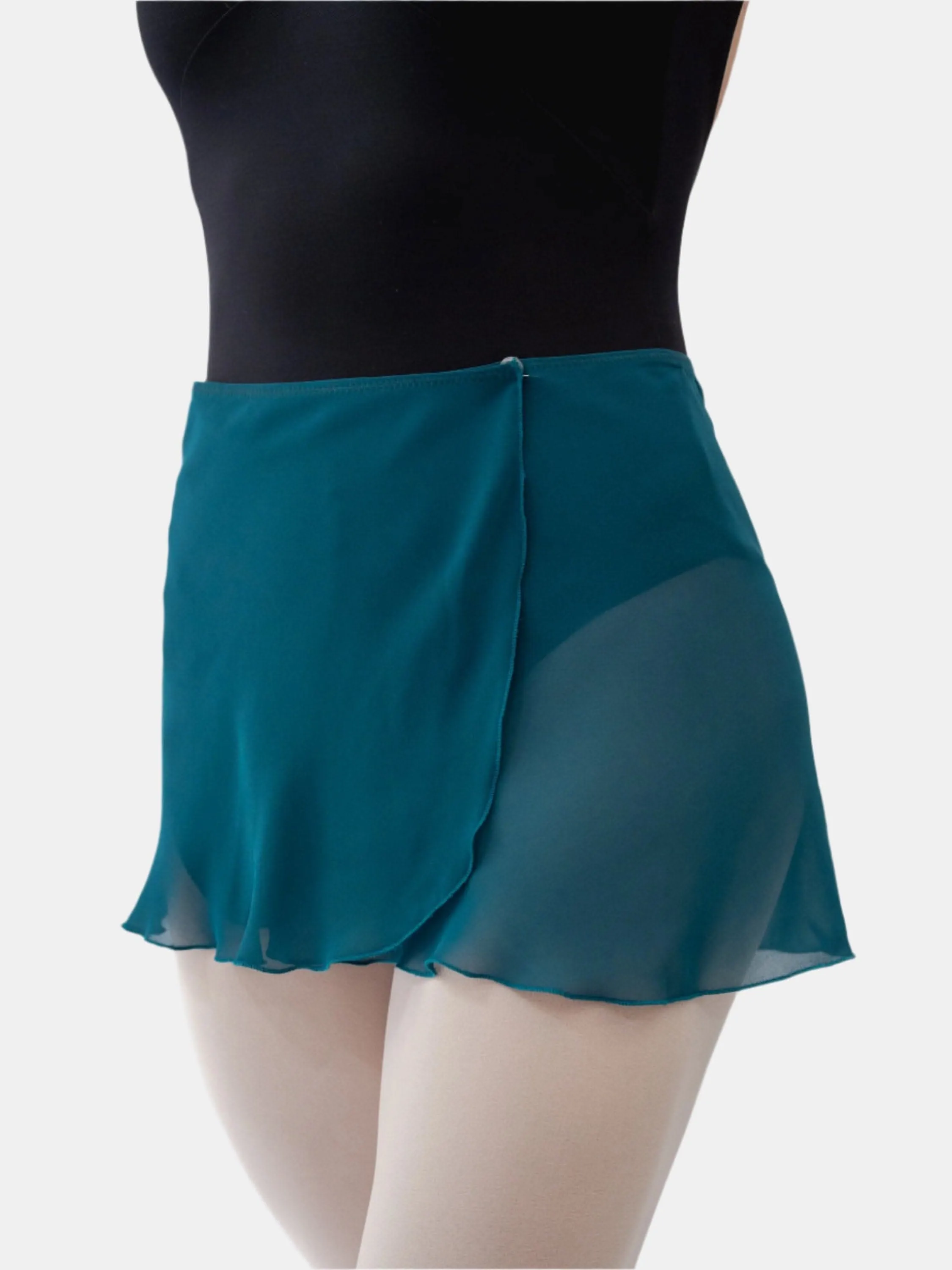 Petrol Wrap Short Dance Skirt MP301