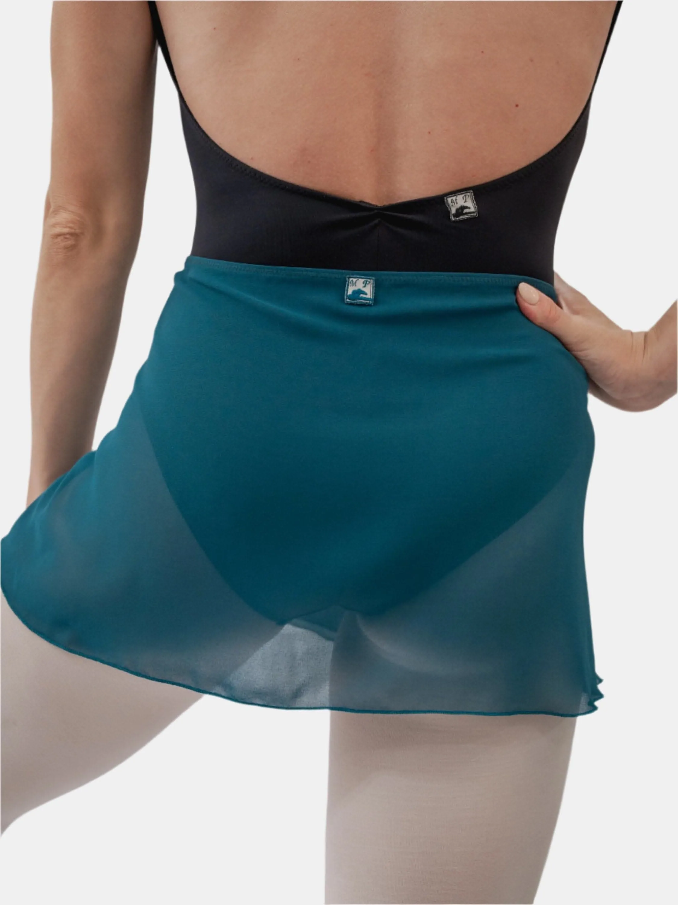 Petrol Wrap Short Dance Skirt MP301