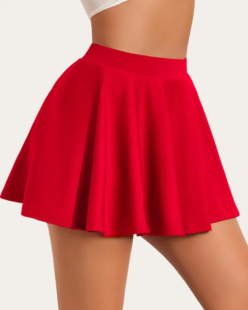 Plaid Skirts High Waist A Line Skater Skirt