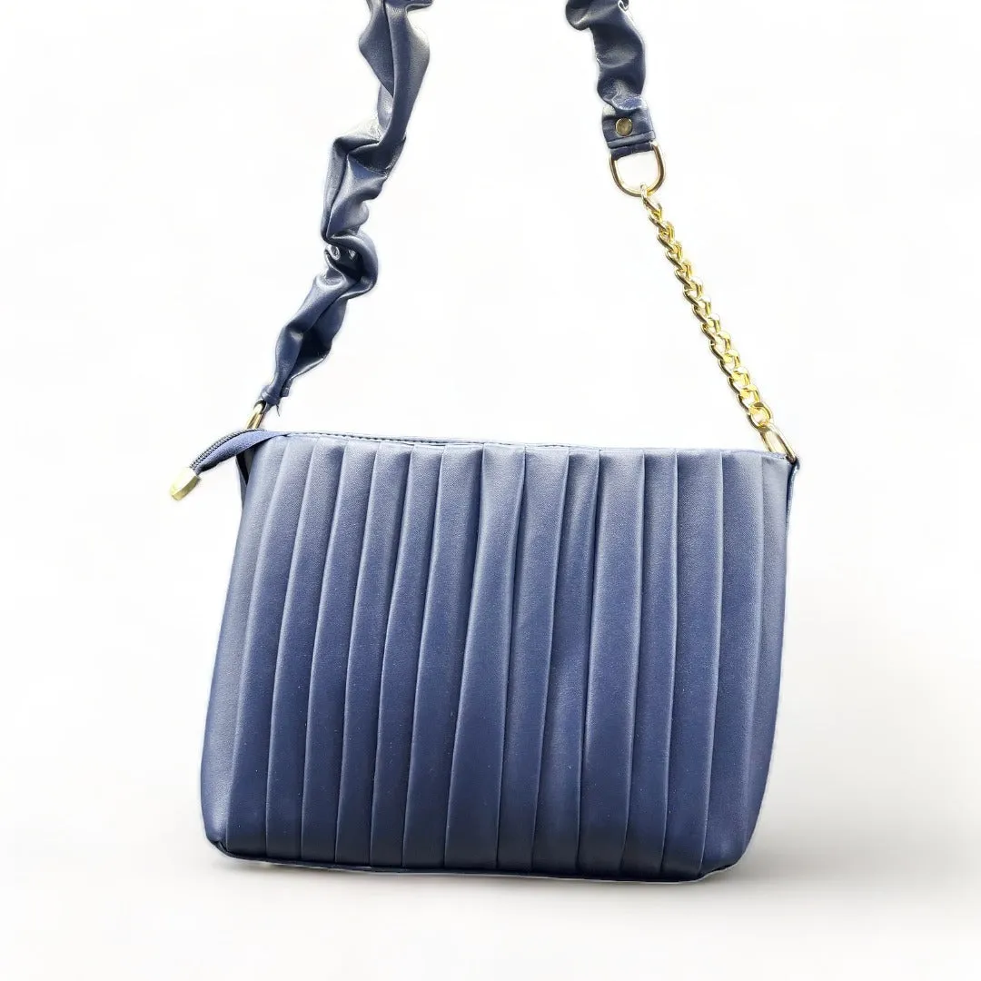 Pleated Leather Handbag PLHBU