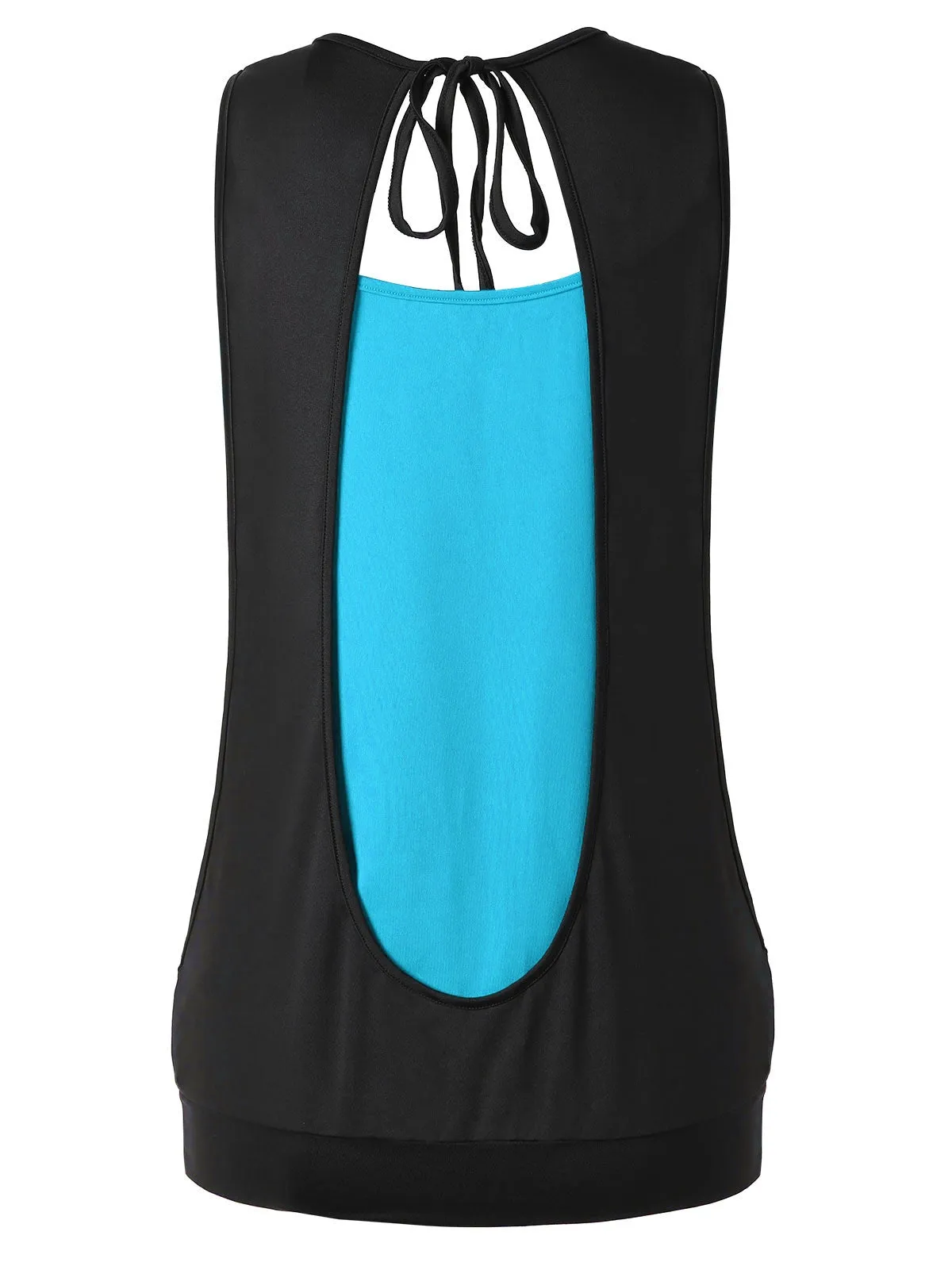 Plus Size Draped Neck 2 in 1 Tank Top