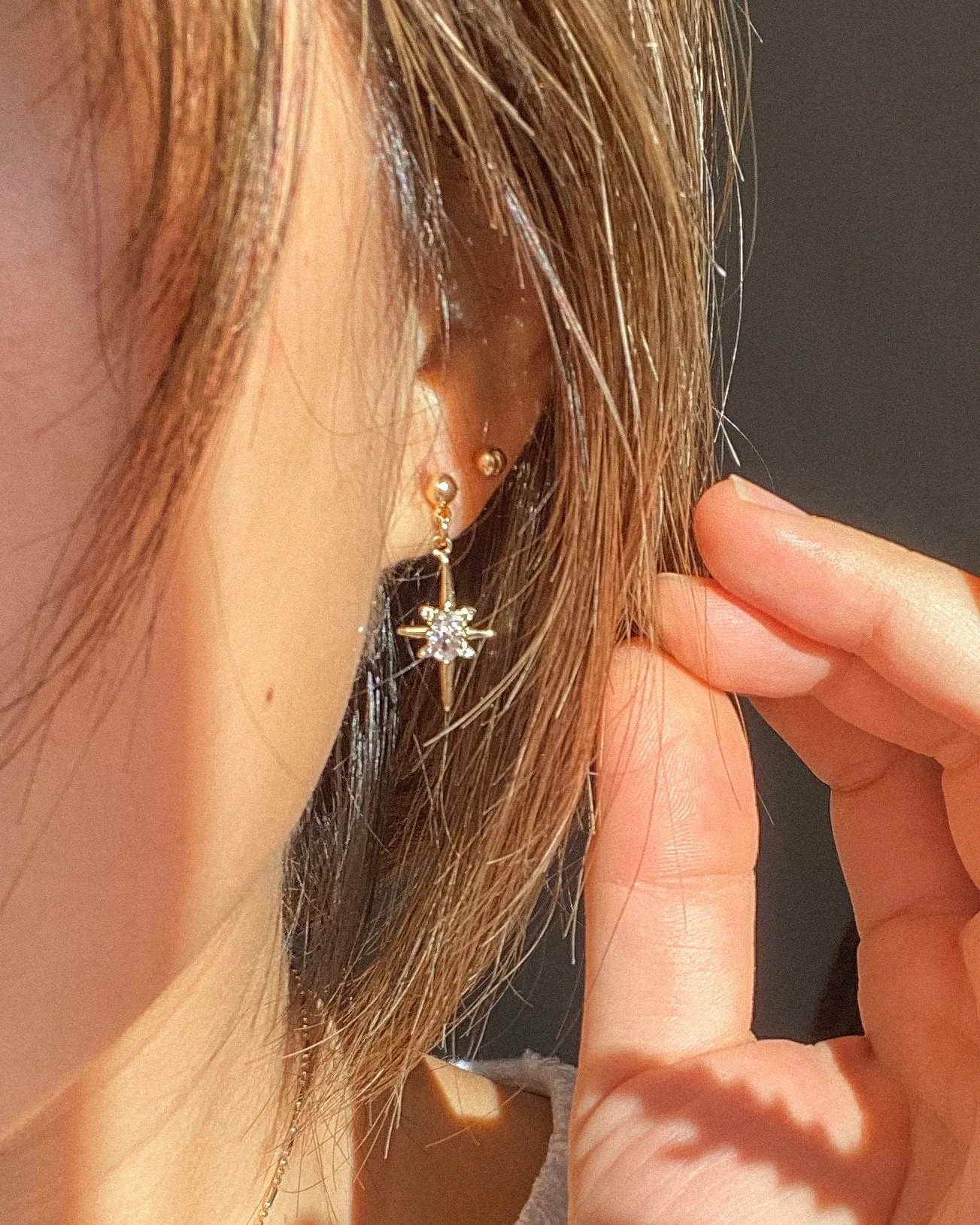 Polaris Star Drop Studs