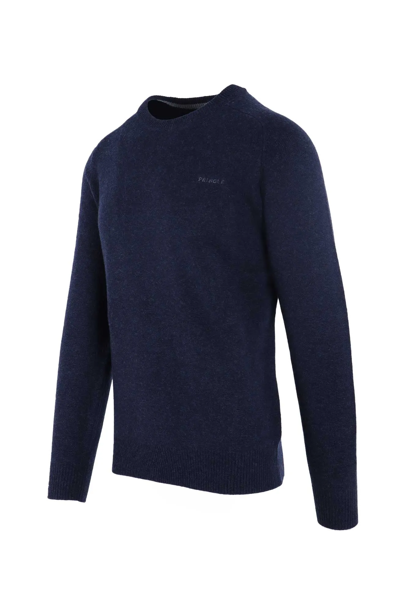 Pringle Navy Lambswool Crew Neck