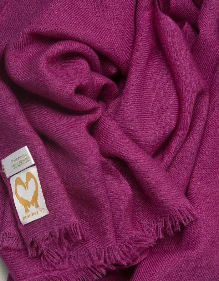 Purple Cashmere Scarf