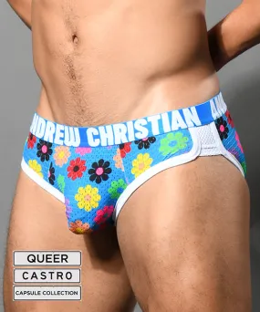 Queer Castro Capsule Flower Mesh Brief w/ ALMOST NAKED®