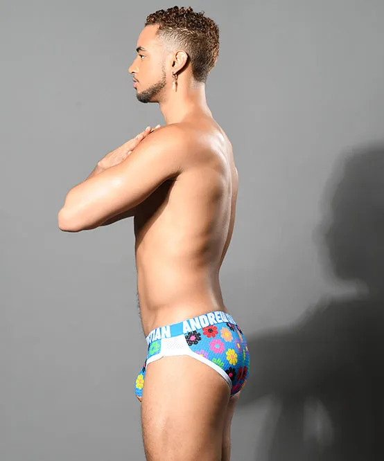 Queer Castro Capsule Flower Mesh Brief w/ ALMOST NAKED®