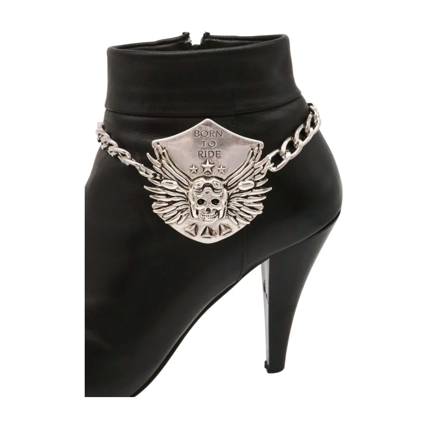 "Born to Ride" Motorcycle Biker Pendant Boot Chain