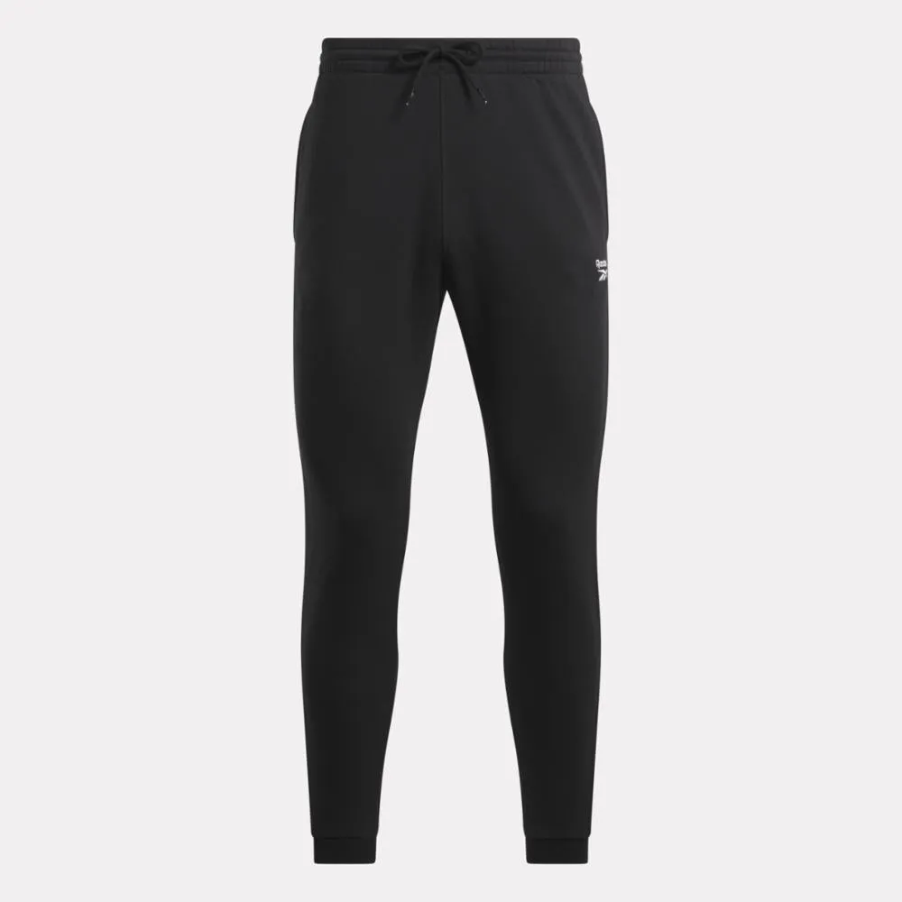 Reebok Apparel Men Reebok Identity Small Logo Fleece Joggers BLACK