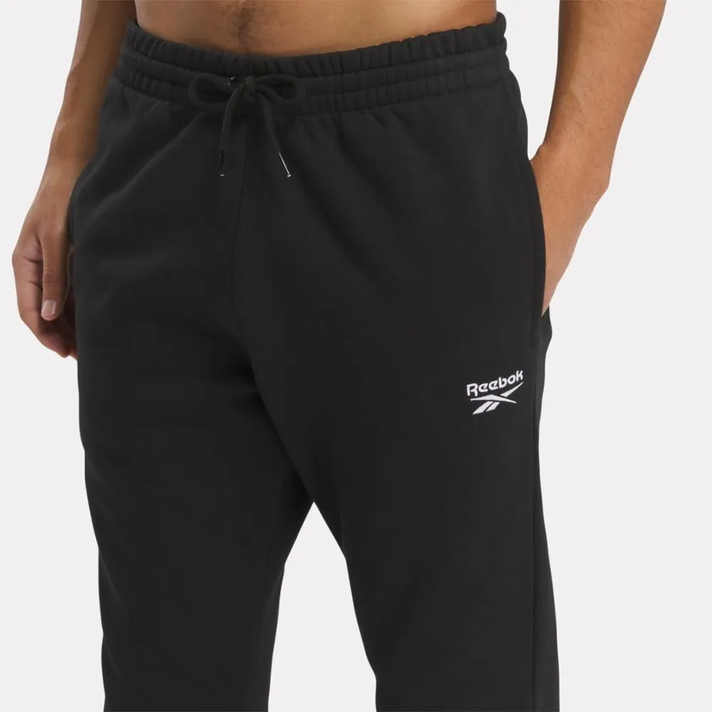 Reebok Apparel Men Reebok Identity Small Logo Fleece Joggers BLACK