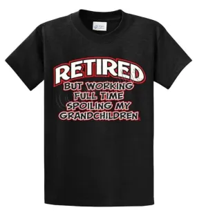 Retired_Grandchildren Printed Tee Shirt