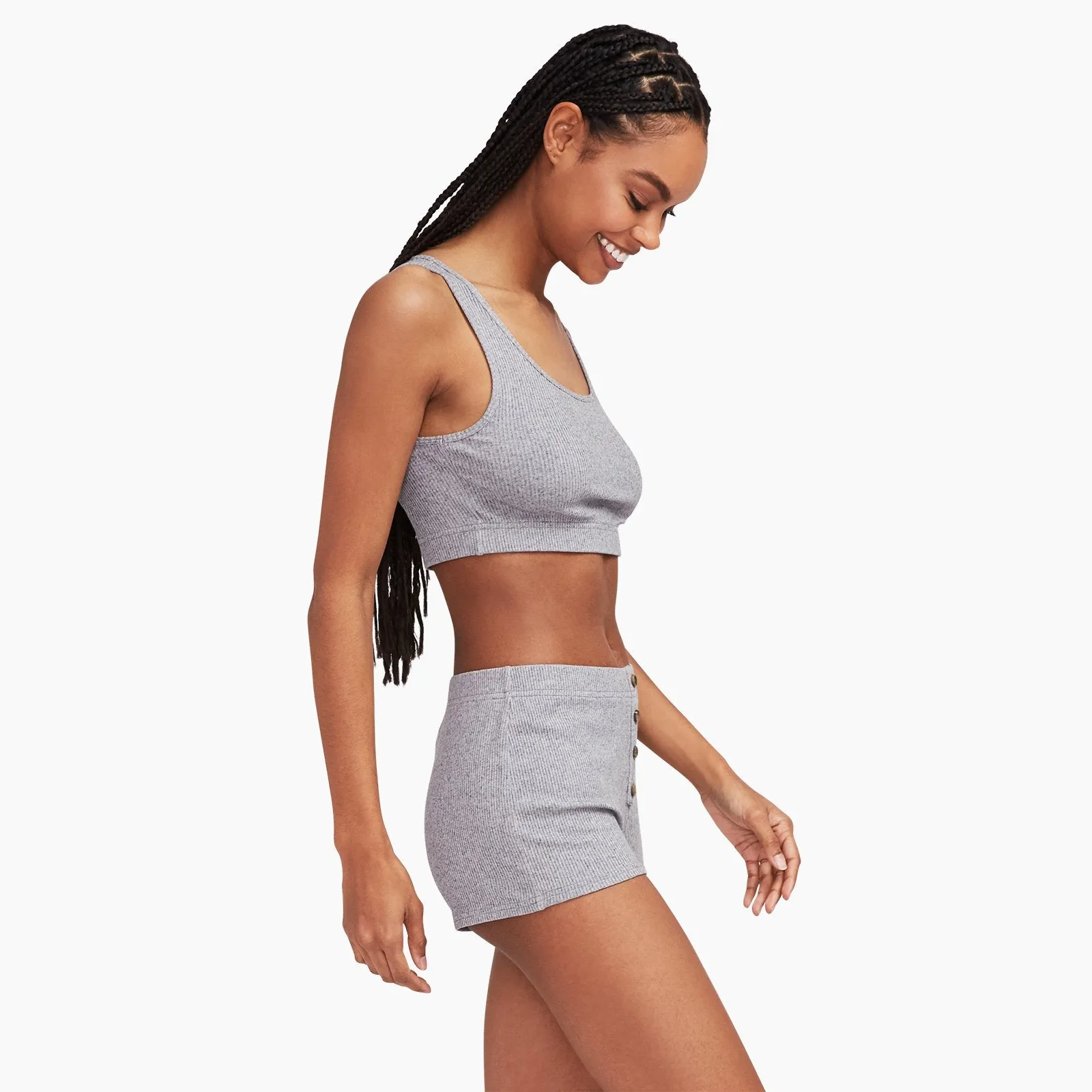 Ribbed Lightweight Cropped Tank