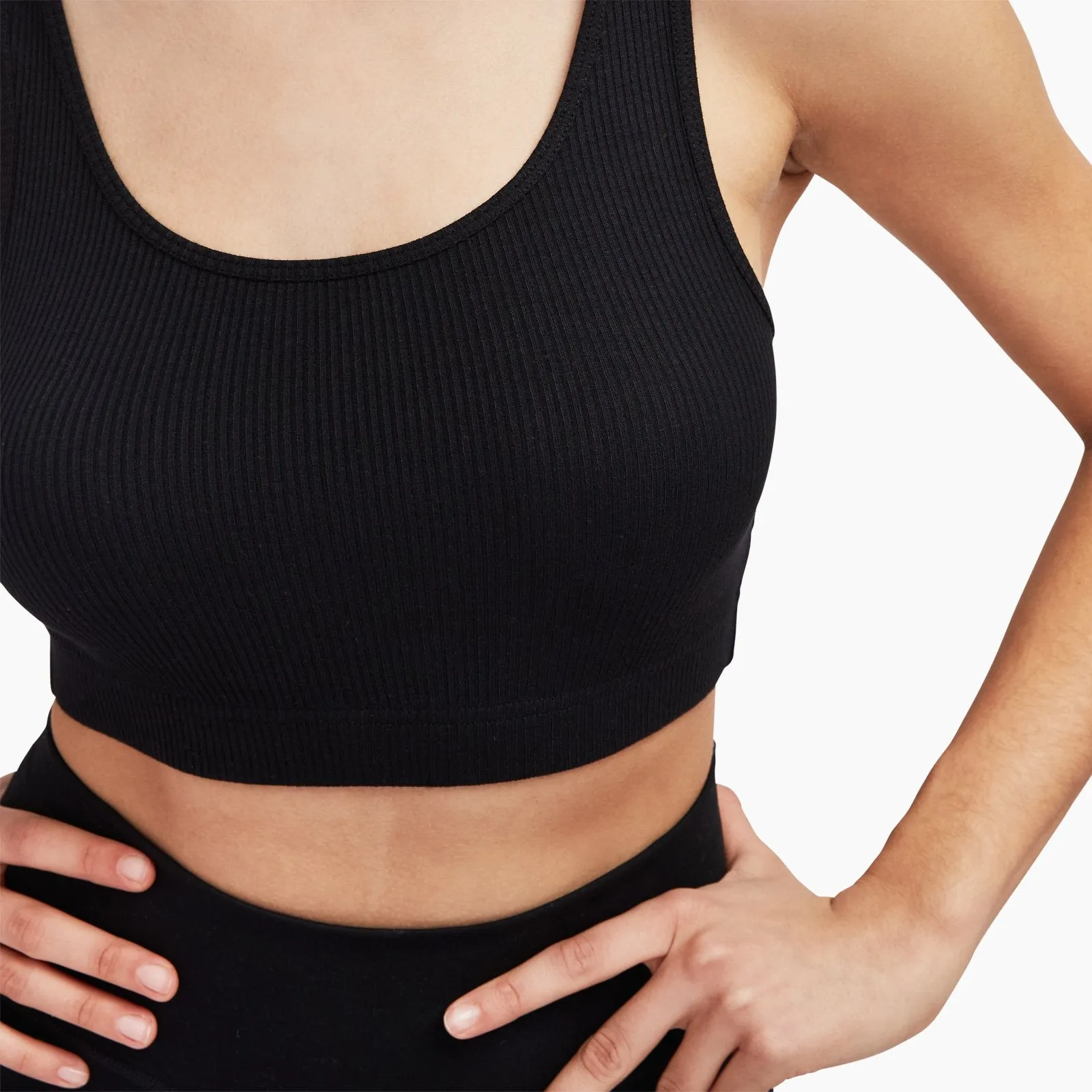 Ribbed Lightweight Cropped Tank