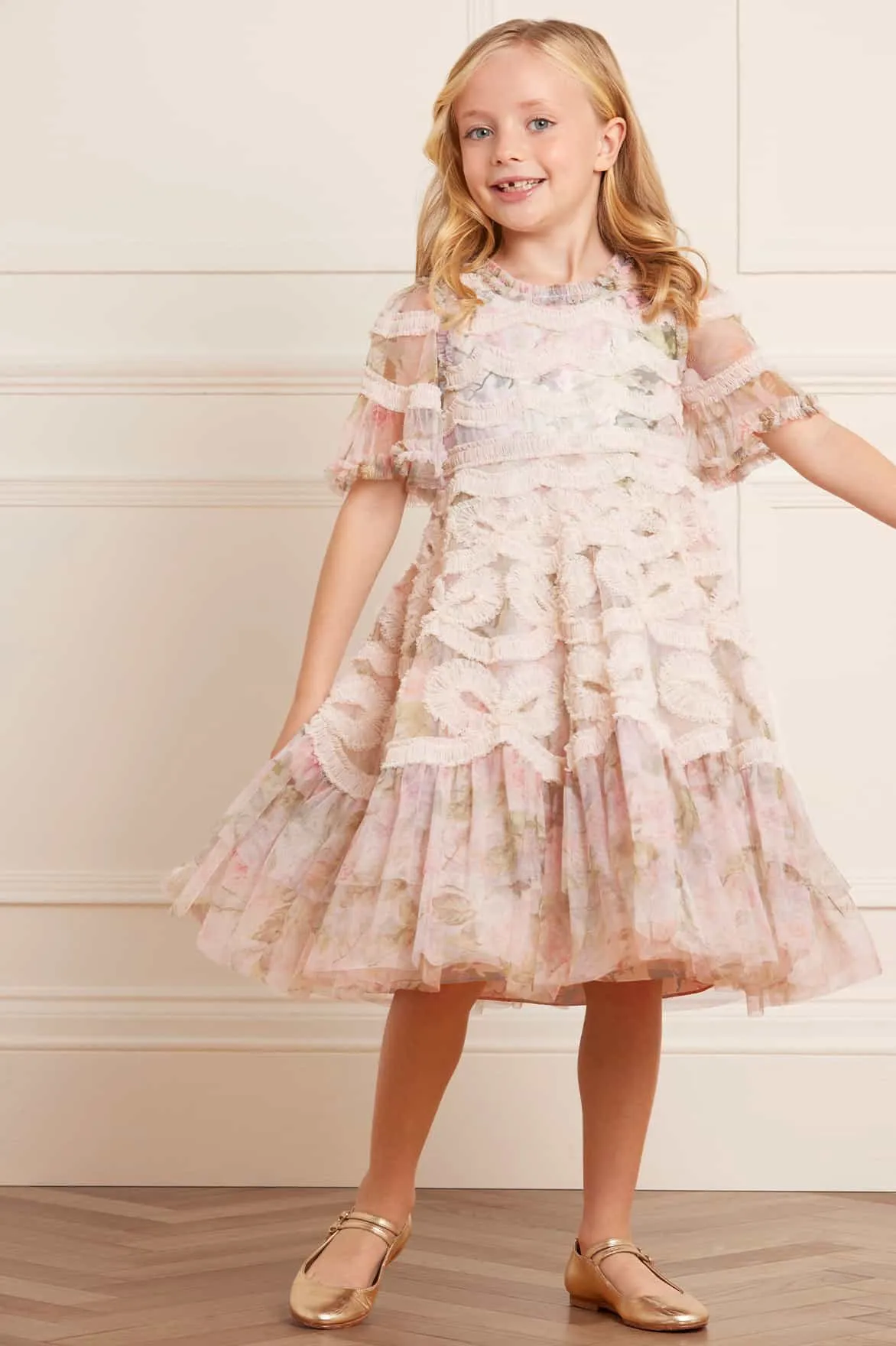 Rose Powder Ingrid Kids Dress