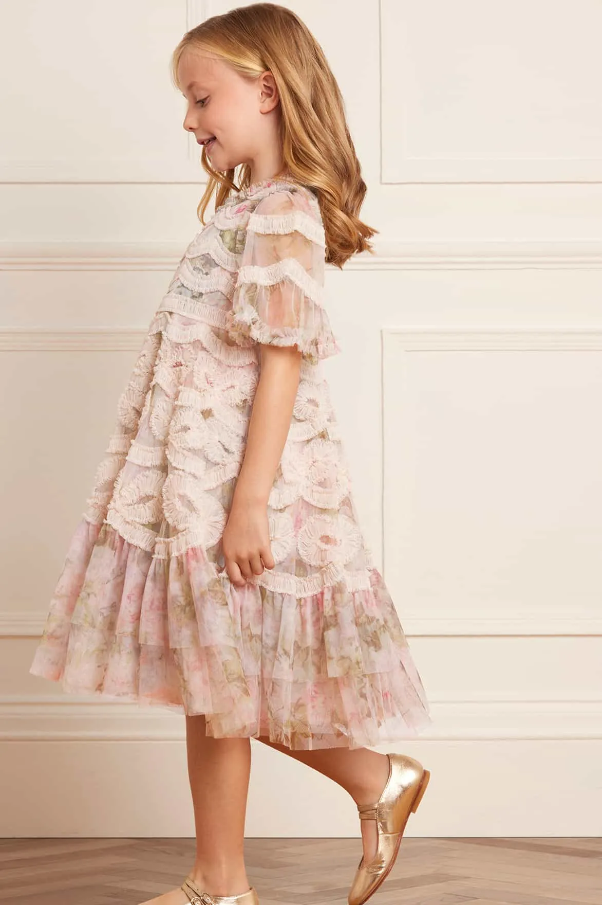 Rose Powder Ingrid Kids Dress