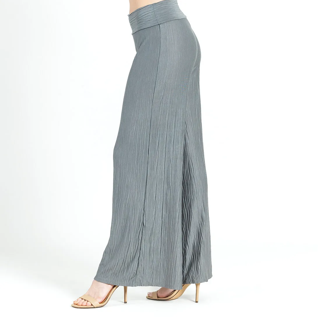 Soft Pleat Knit - Palazzo Pant - Olive - Final Sale!