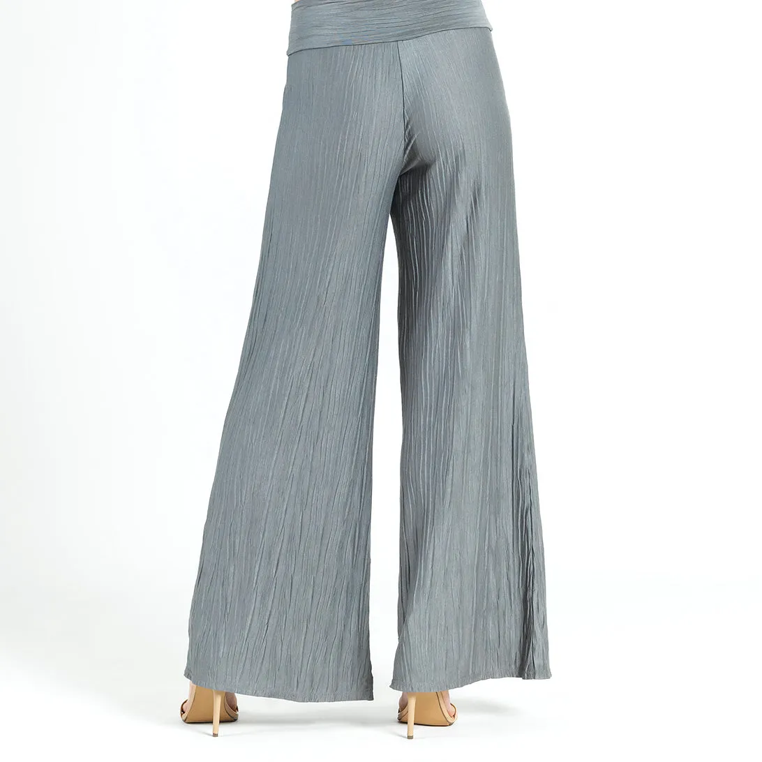 Soft Pleat Knit - Palazzo Pant - Olive - Final Sale!