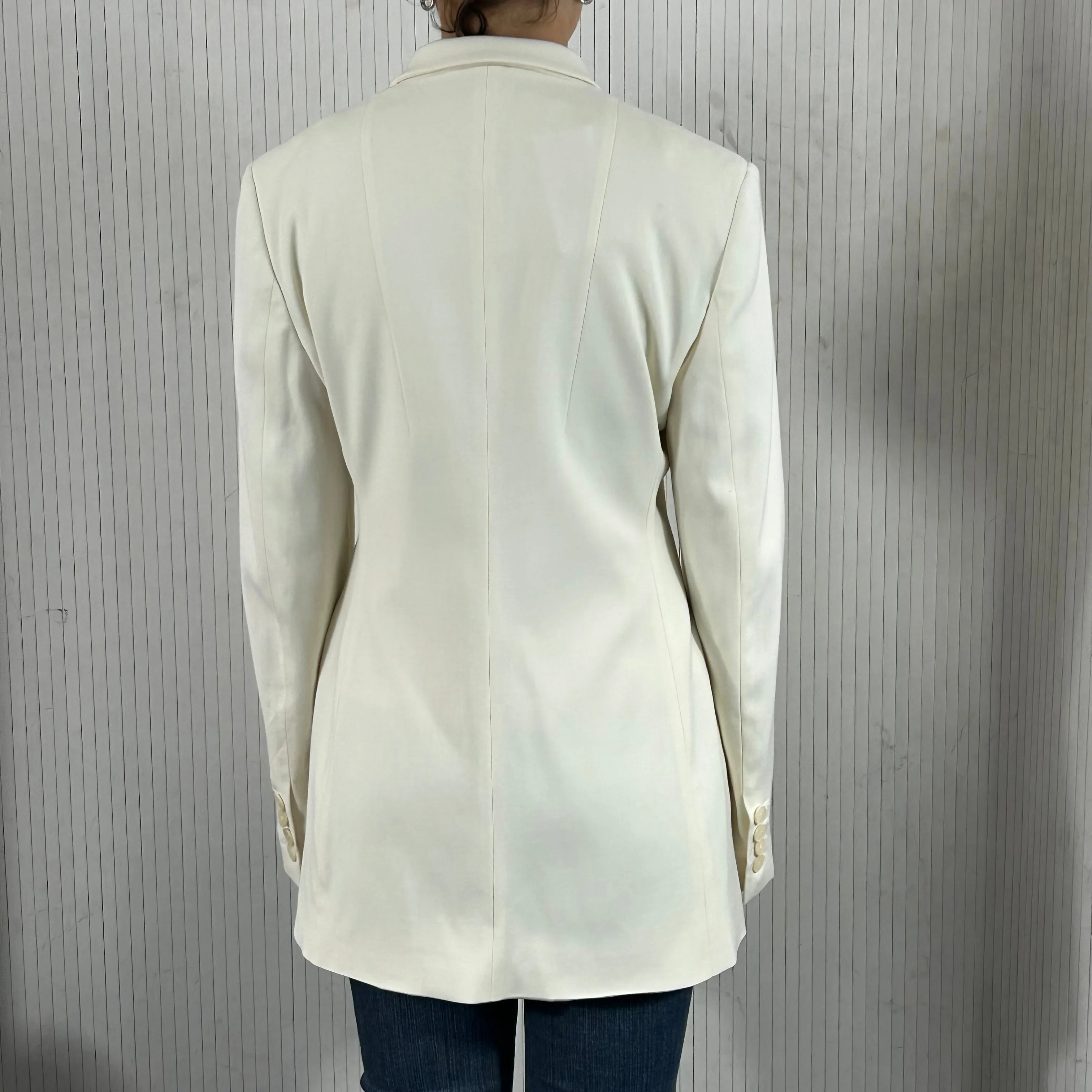 Stella McCartney Ivory Wool Mix Classic Jacket L