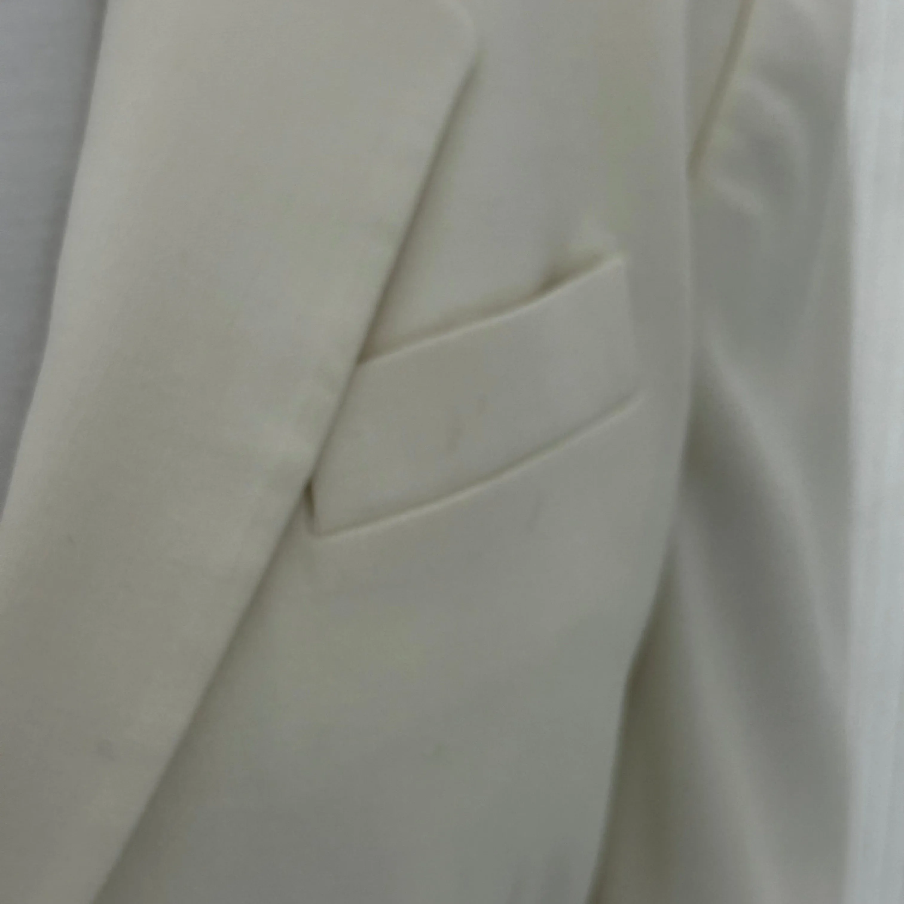 Stella McCartney Ivory Wool Mix Classic Jacket L