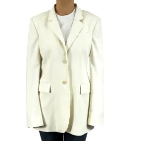 Stella McCartney Ivory Wool Mix Classic Jacket L