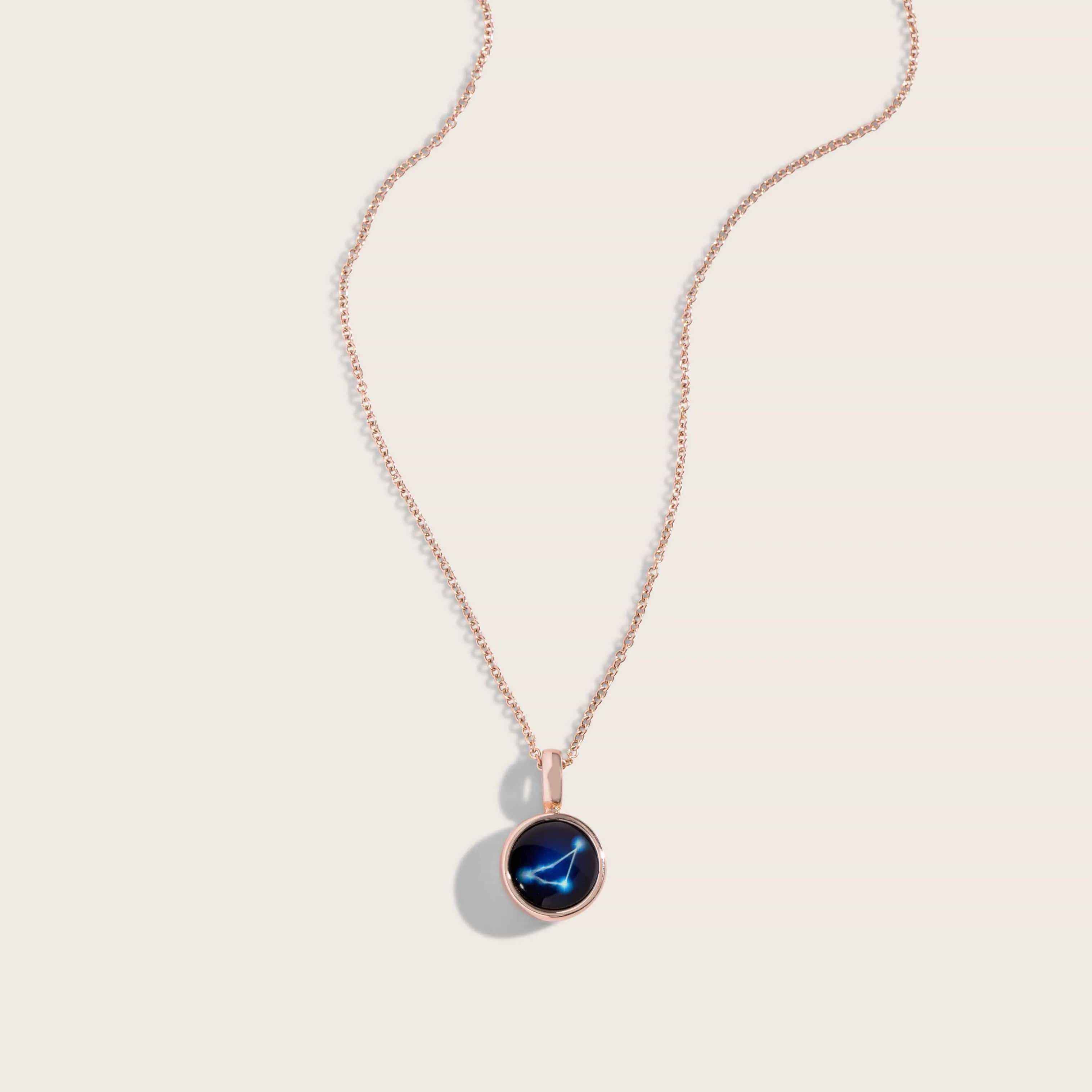 The Astral Sky Light Necklace in Rose Gold