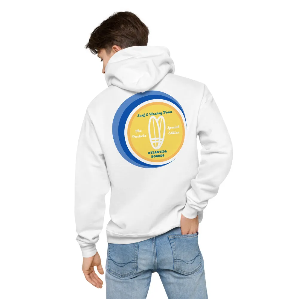 The Packets Blue Unisex Fleece Hoodie