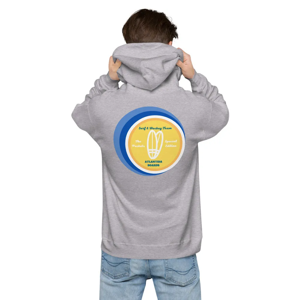 The Packets Blue Unisex Fleece Hoodie