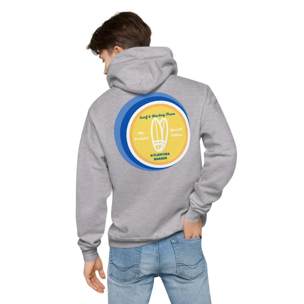 The Packets Blue Unisex Fleece Hoodie