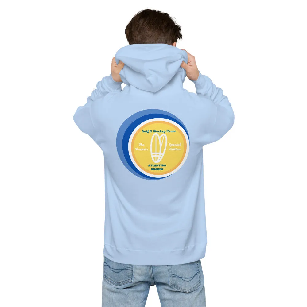 The Packets Blue Unisex Fleece Hoodie