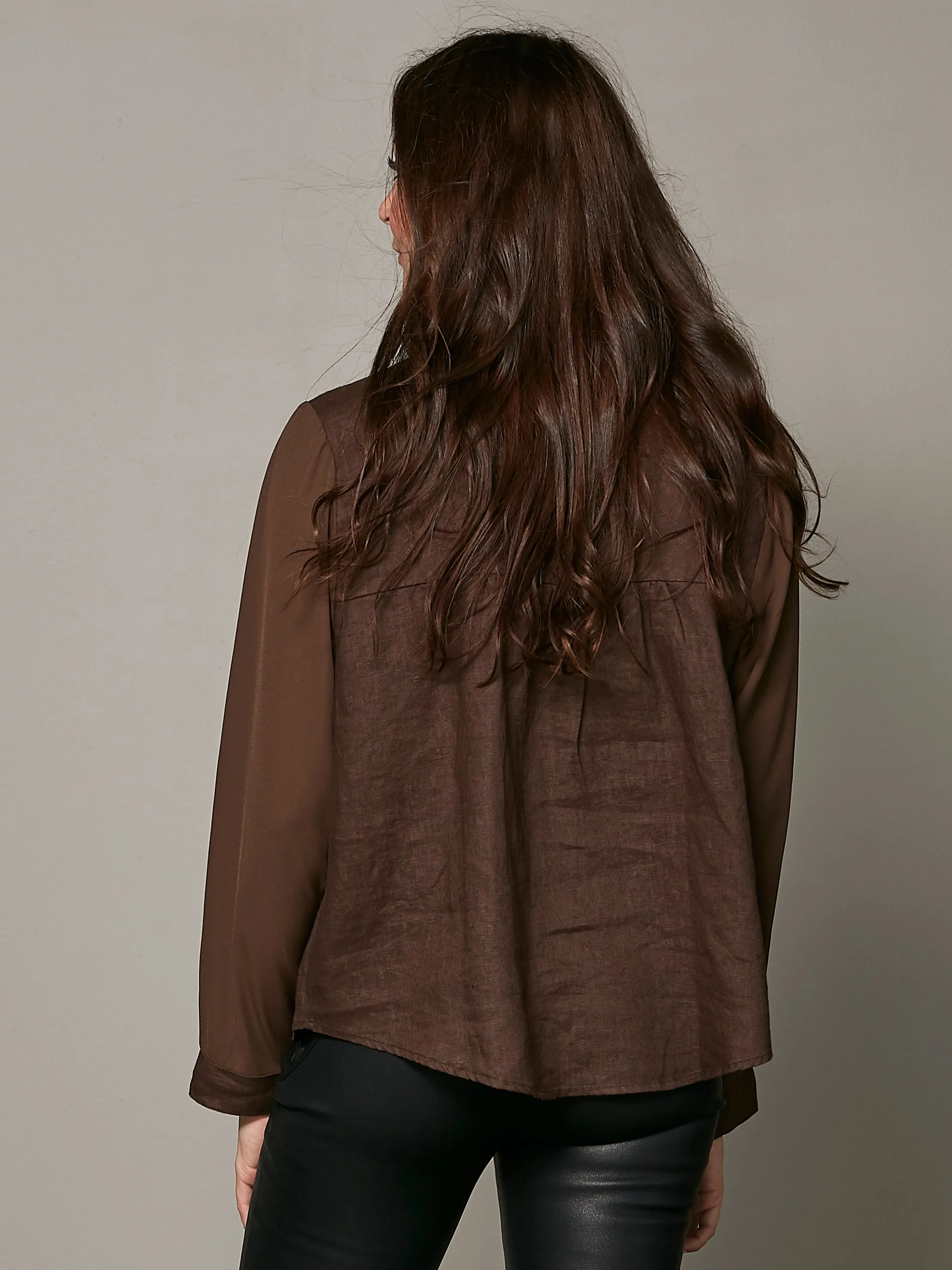 VIBEKE shirt - Dark Brown