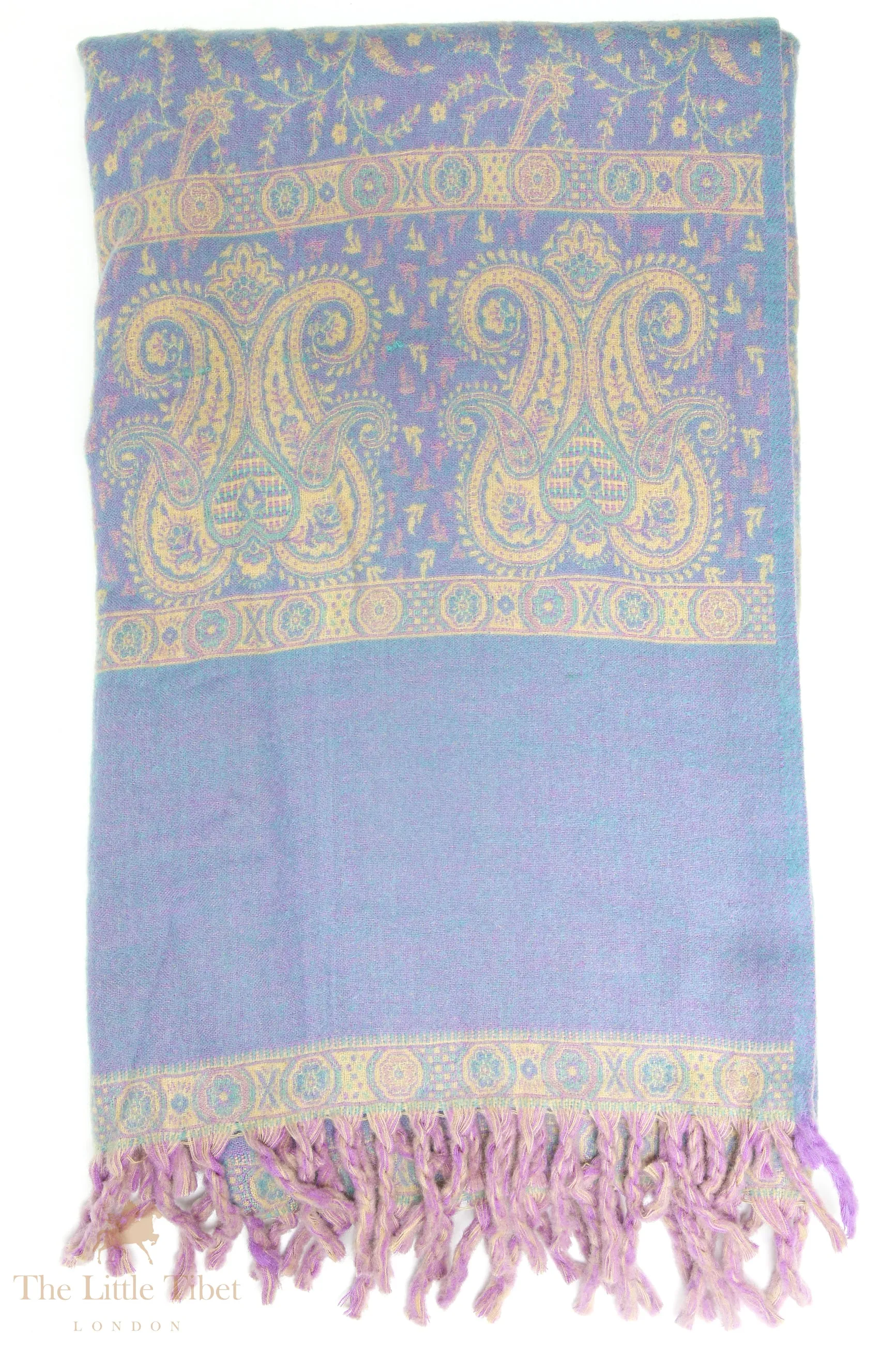 Viola Polo Blue Tibet Shawl - TS9F