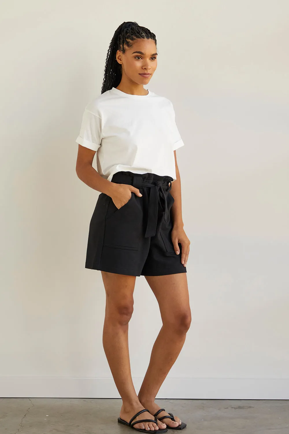 Women's Organic French Terry High Waist Shorts