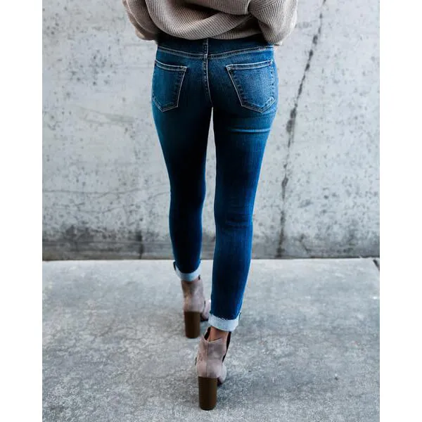 Women's Pencil Jeans Skinny Ripped Jeans Boyfriend Jeans Denim Pants