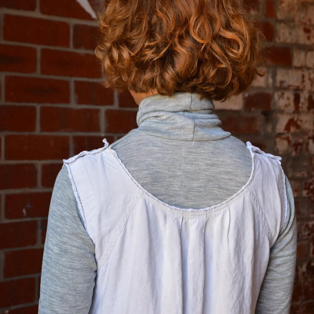 Women's Turtleneck Long Sleeve Top in Organic Merino/Silk