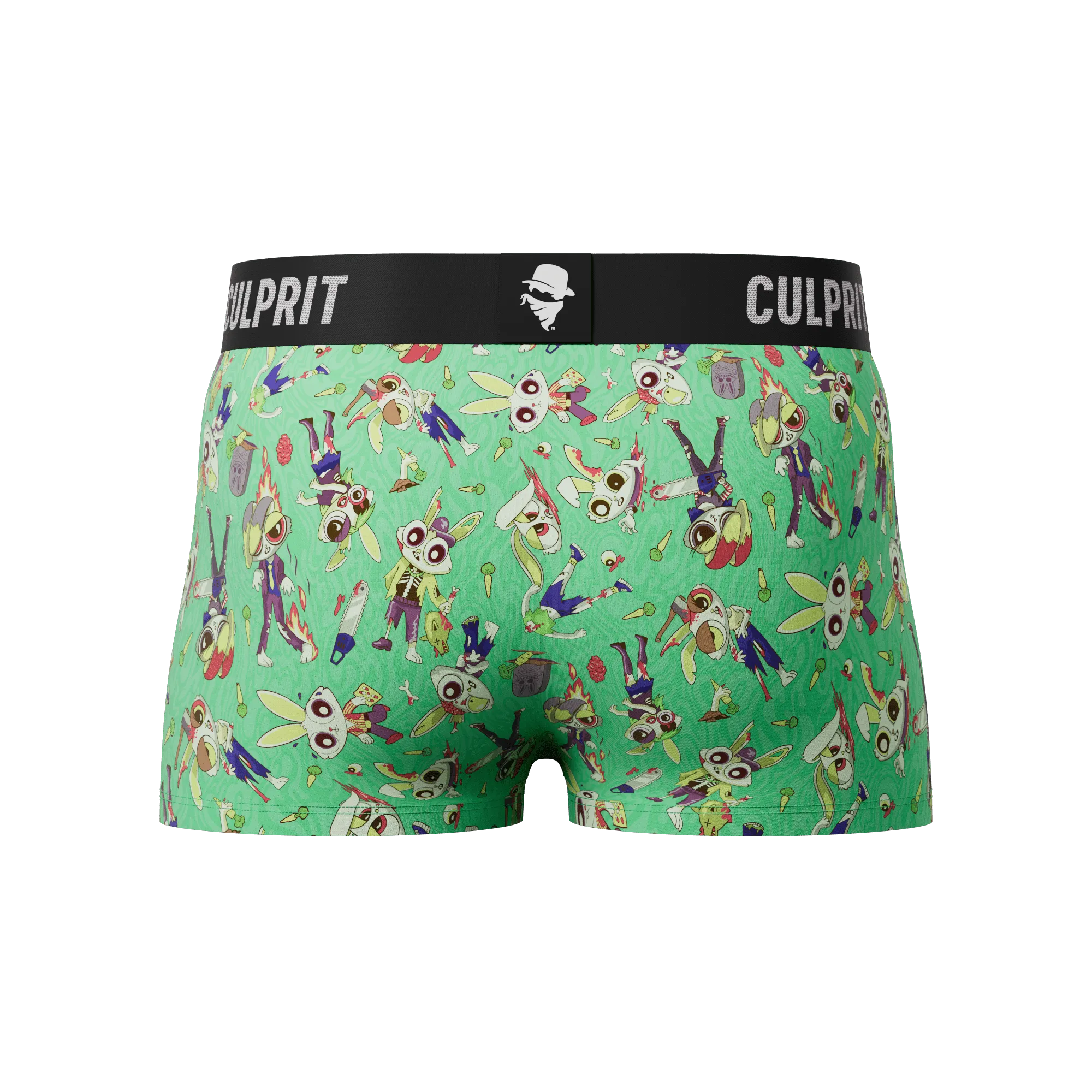 Zombie Bunnies 🧟‍♂️🐰 Trunk Cut Boxer Briefs w/ fly