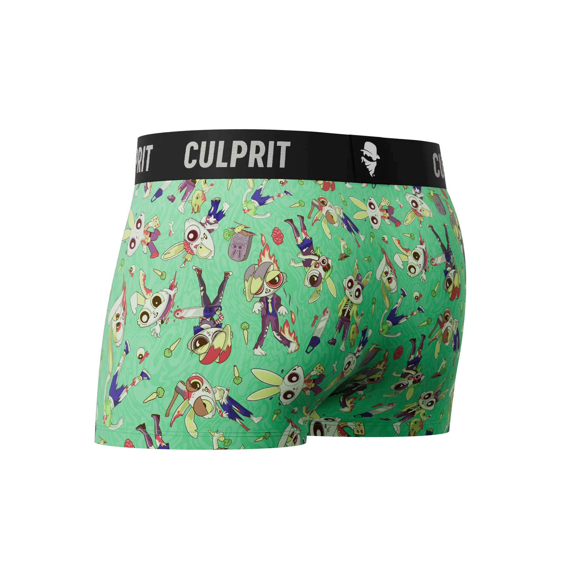 Zombie Bunnies 🧟‍♂️🐰 Trunk Cut Boxer Briefs w/ fly