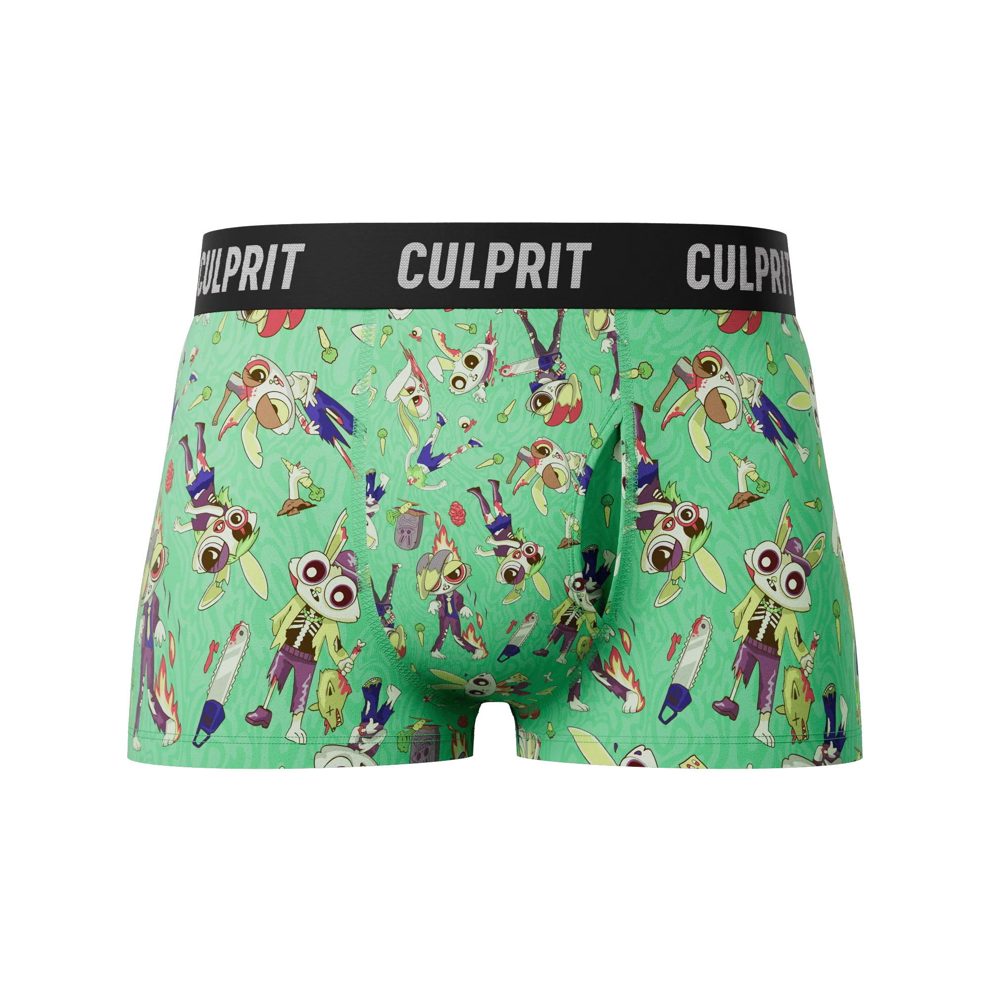 Zombie Bunnies 🧟‍♂️🐰 Trunk Cut Boxer Briefs w/ fly