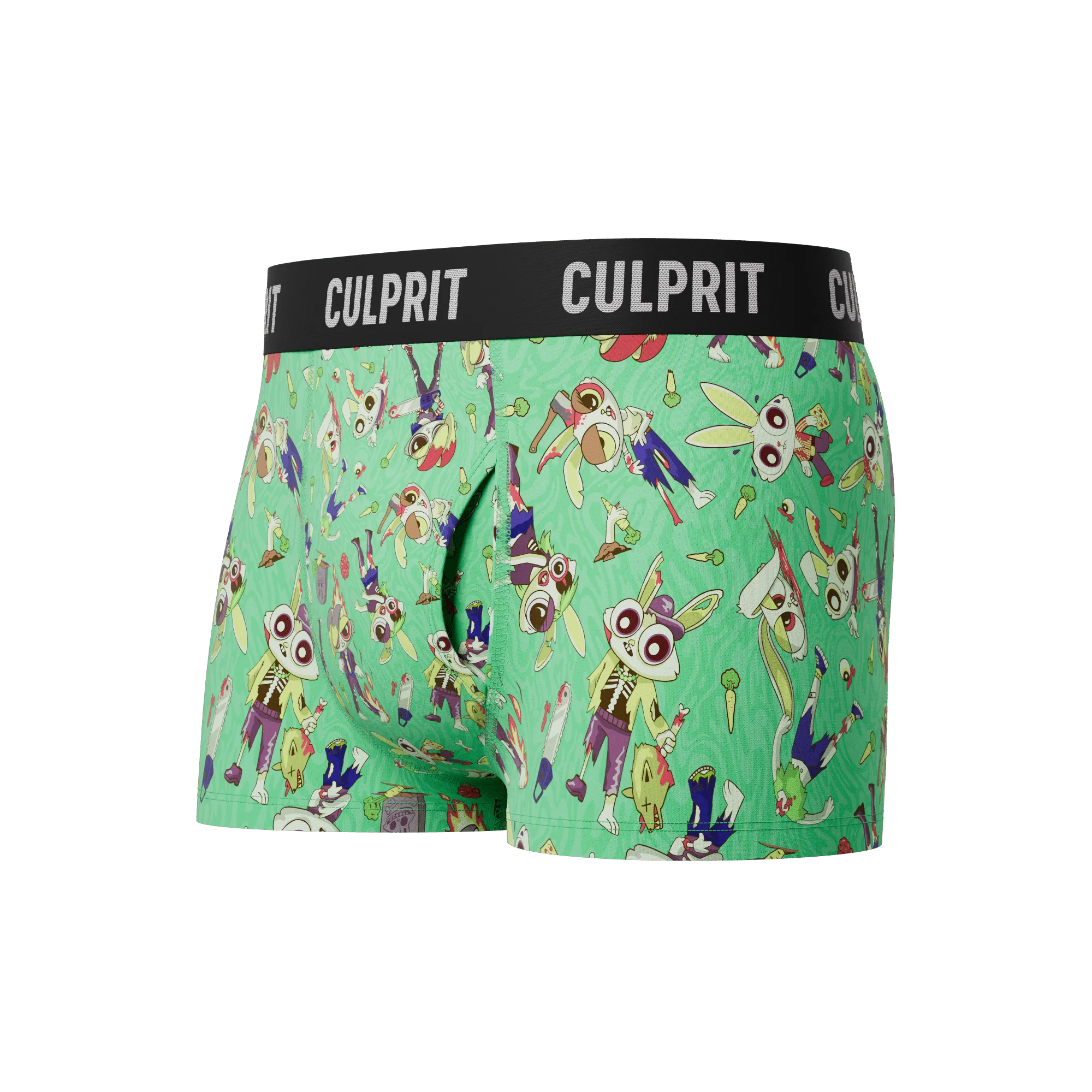 Zombie Bunnies 🧟‍♂️🐰 Trunk Cut Boxer Briefs w/ fly